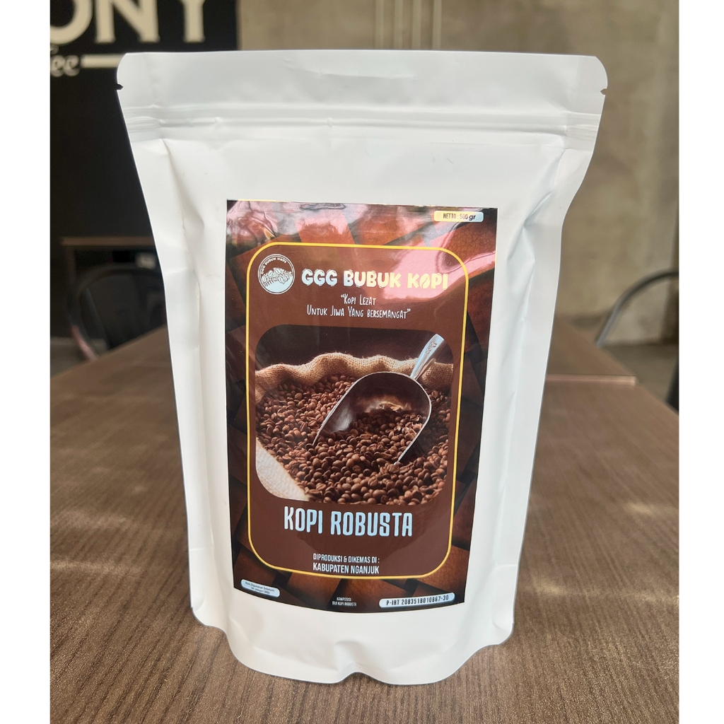 

Bubuk Kopi Robusta Ggg Isi 500gr Rasa Mantab Premium