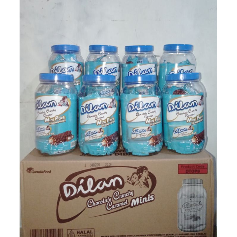 

(1 DUS ISI 8) DILAN TOPLES DILAN CHOCOLATE CRUNCHY CARAMEL MINI PACK