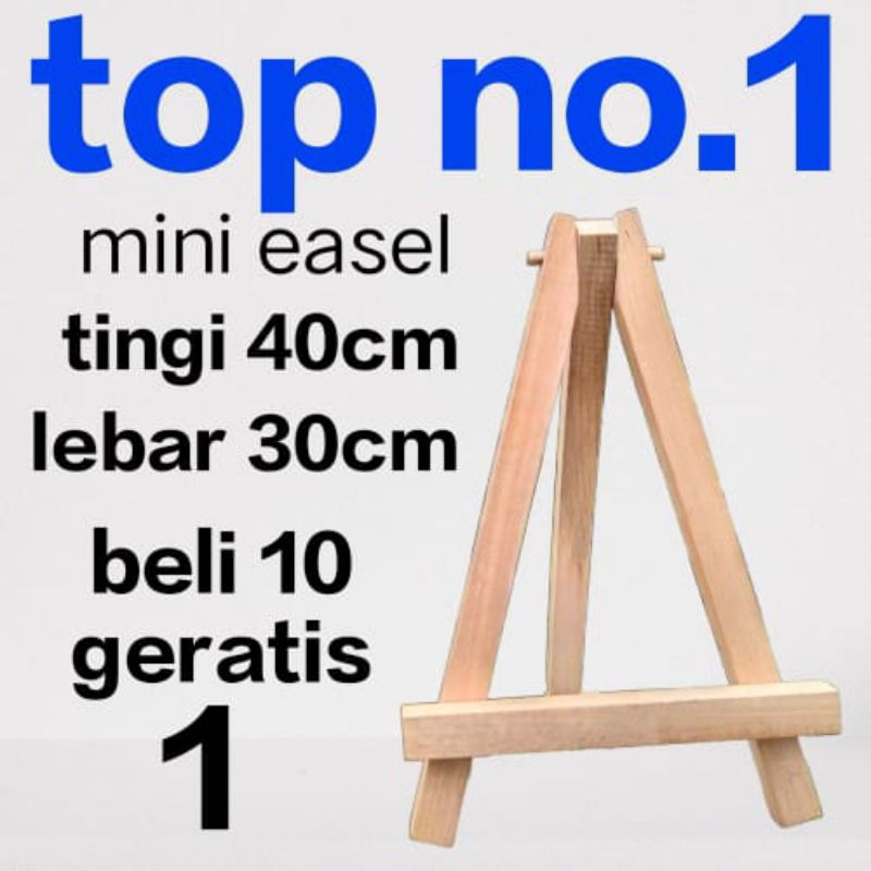 

Mini Easel kayu Tripod Kayu