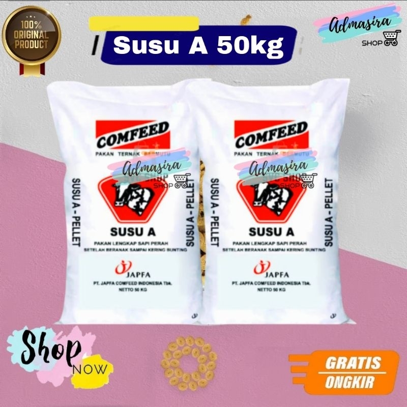 SUSU A 50kg Konsentrat Sapi Perah Pelancar Susu Repack 50 kg Comfeed Original Pabrik