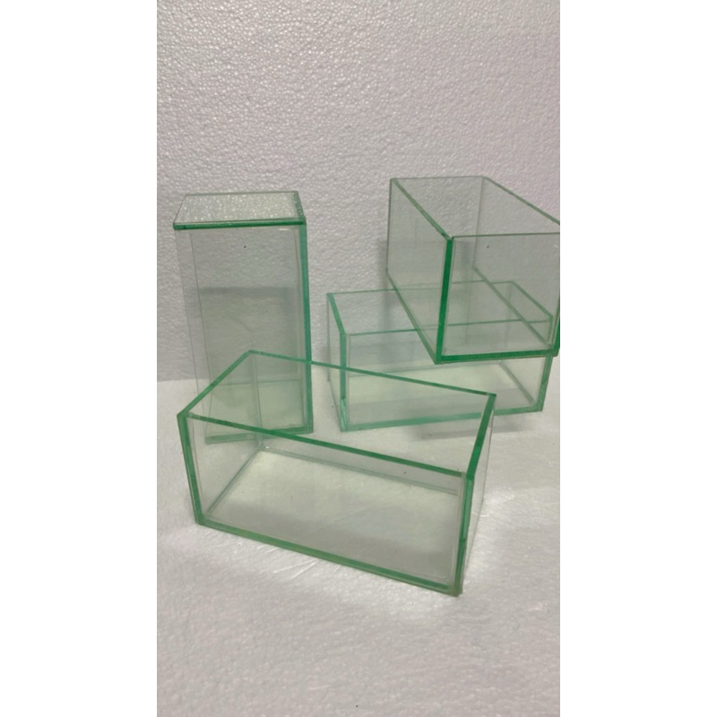 aquarium mini ukur 20.10.10 kaca 5mm bening/aquarium cupang/soliter cupang/aquarium ikan guppy