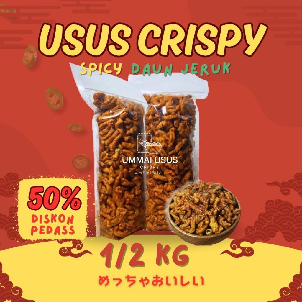 

Usus Krispi Ummai kripik usus 500 Gram / 500Gram usus Crispy bumbu Pedas daun jeruk best seller termurah promo ramadhan sale