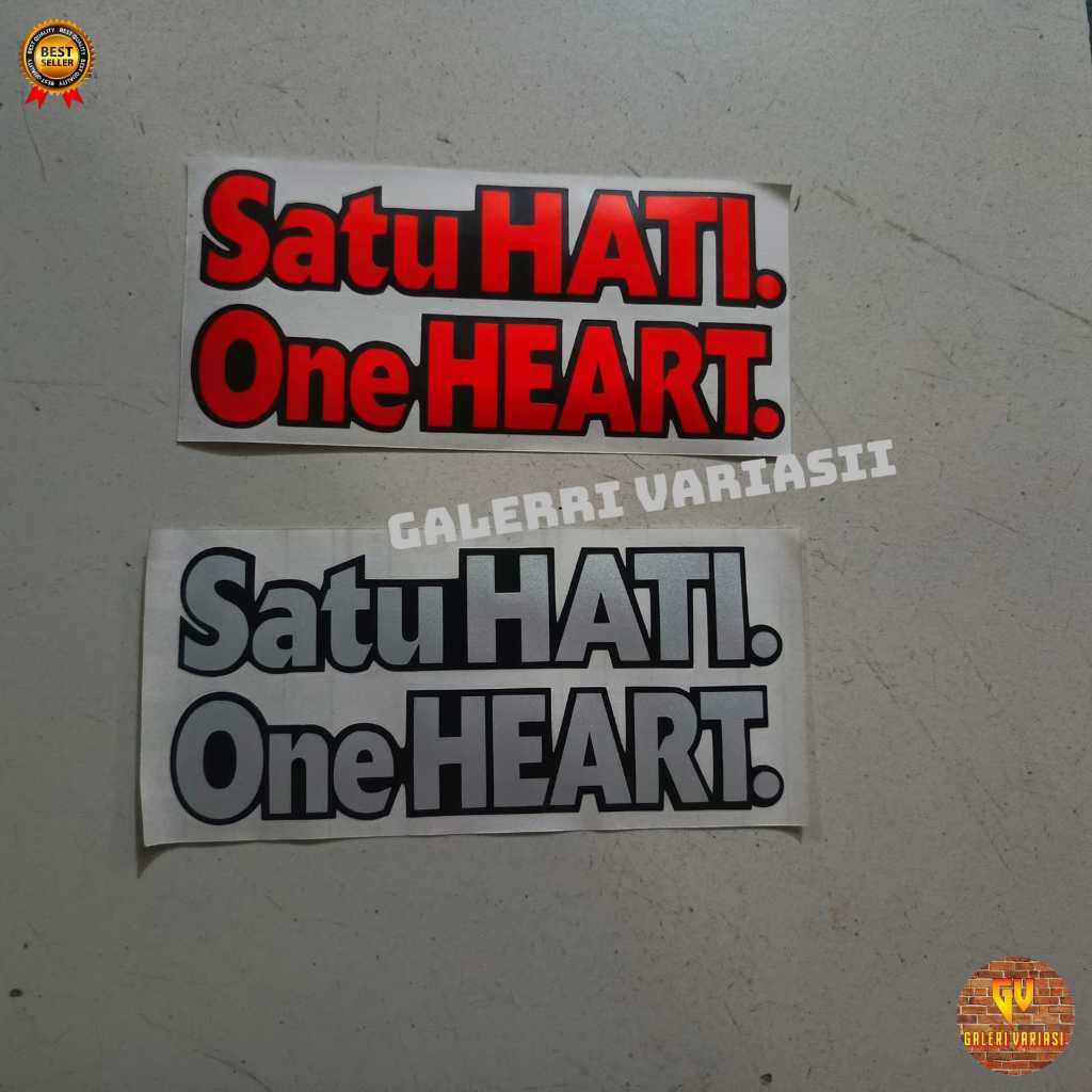 stiker satu hati sticker cutting satu hati reflective stiker Honda satu hati