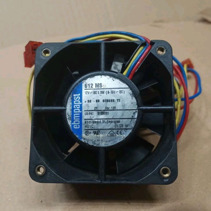kipas fan 6cm ebm 612ms 12volt DC,Range(5-15volt DC)