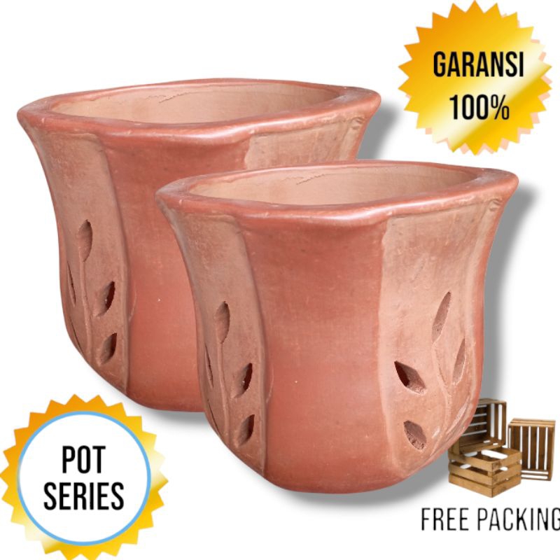 POT Gerabah Tanah Liat Pot Anggrek