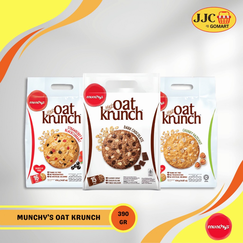 

Munchy's Oat Krunch 390gr | Strawberry | Hazelnut | Coklat | Biscuit