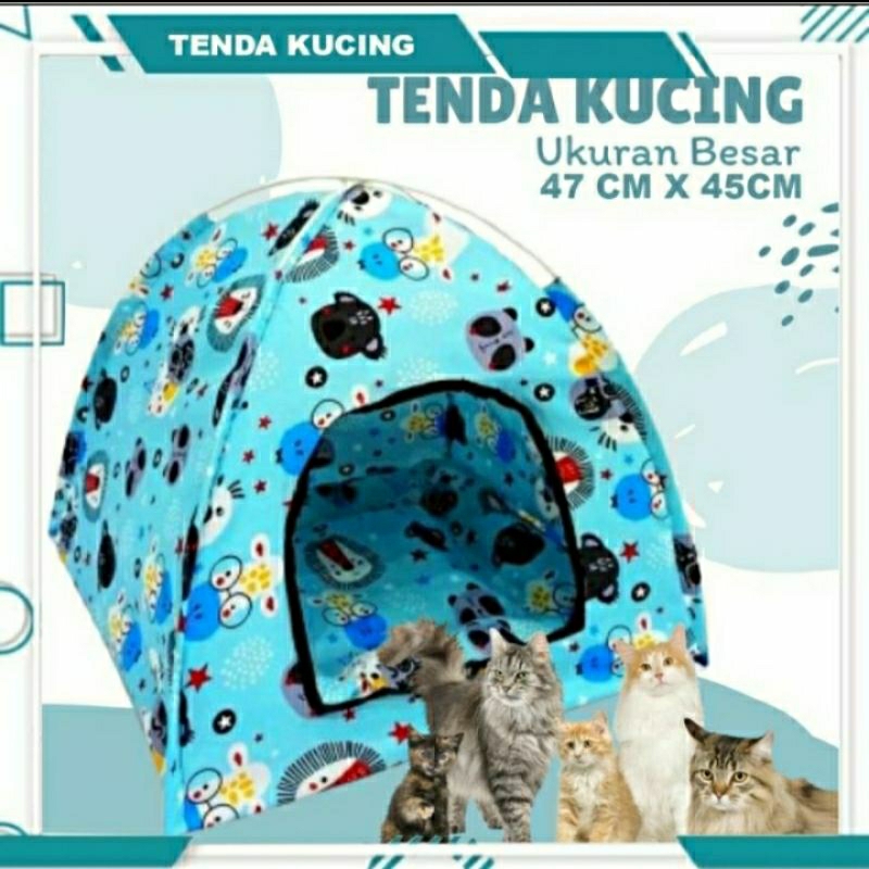 TENDA KUCING LUCU FREE KASUR