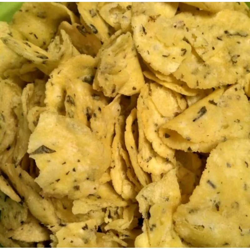 

Comring Daun Bawang - Kecimpring Daun Bawang - Cemilan Comring Gurih Renyah Nikmat