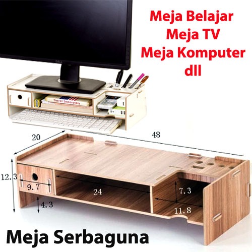 meja rakitan untuk komputer lesehan