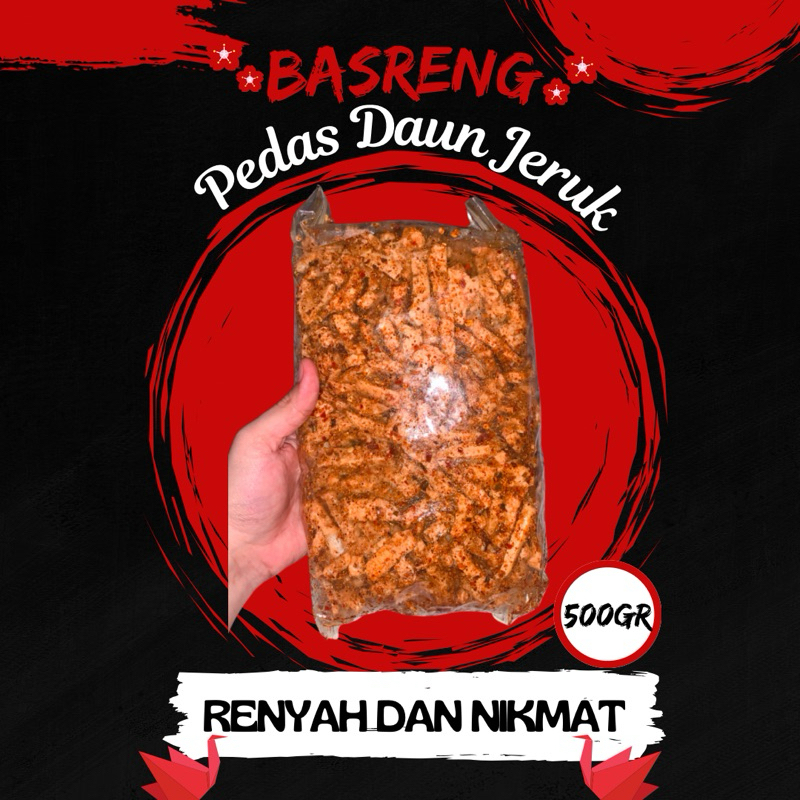 

Basreng Pedas Daun jeruk 500gr