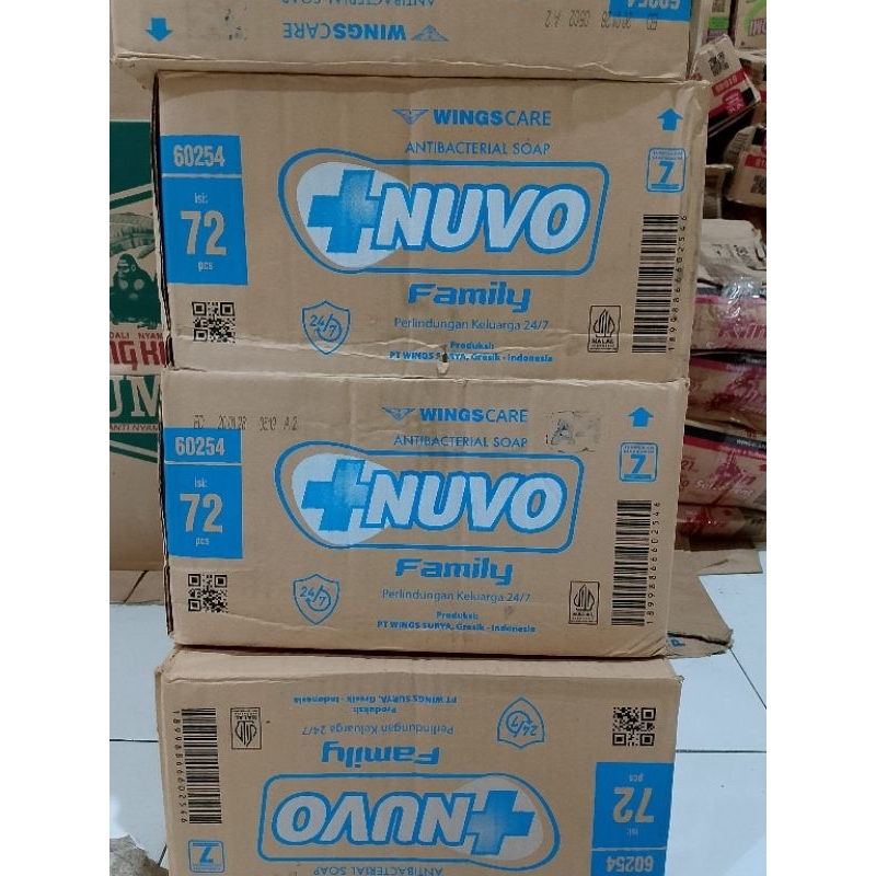 Nuvo sabun batang 1dus isi 72pcs