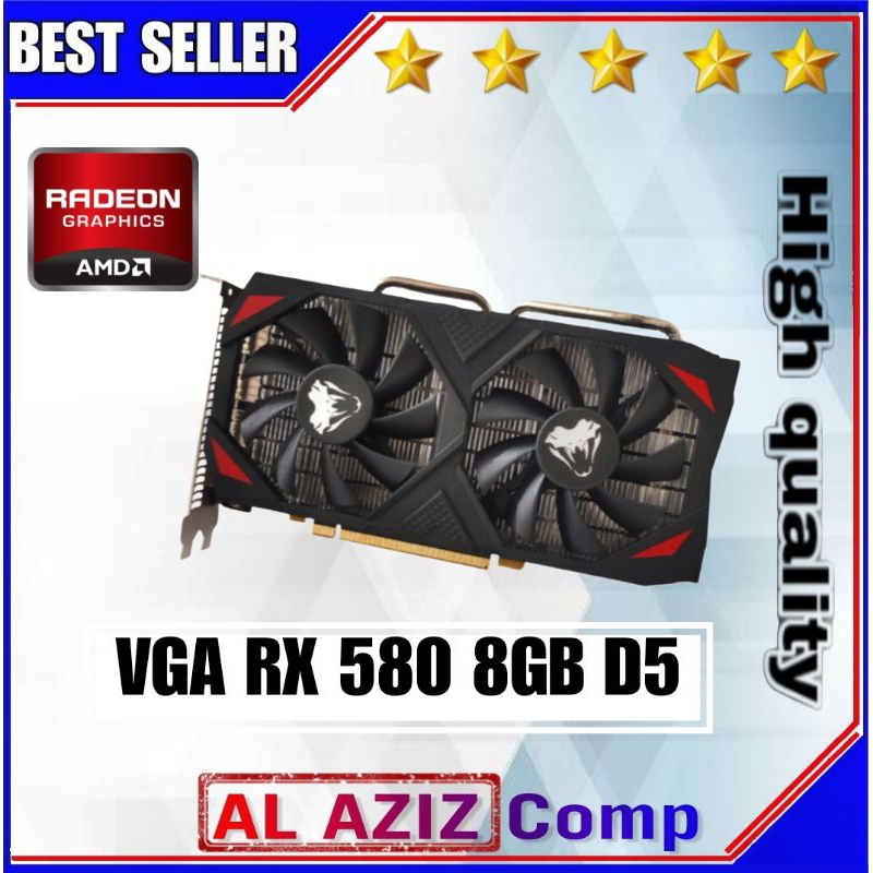 VGA AMD RADEON RX 580 8GB GDDR5 256Bit