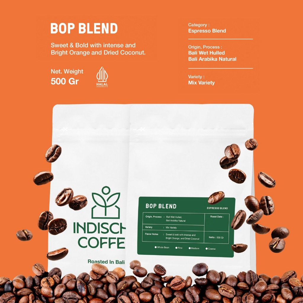 

Kopi BOP Blend Espresso Bali 500 GR - Arabika