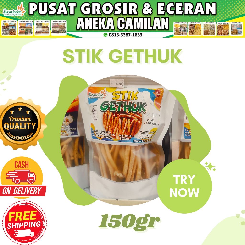 

Stik Gethuk 170gr packing Surya Indah Jombang kwalitas premium