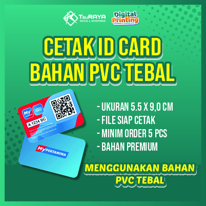 CETAK ID CARD BAHAN PVC TEBAL