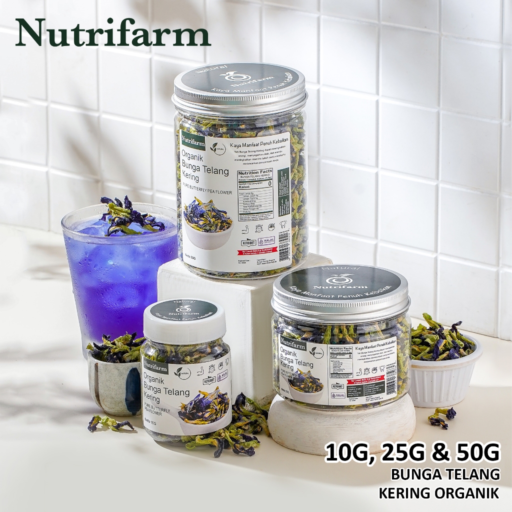 

NUTRIFARM TEH BUNGA TELANG KERING PREMIUM ORGANIK 25 GRAM ORIGINAL. TEH TELANG KERING ORGANIK 1KG/ TEH TELANG/ TEH TELANG UNGU/ TEH TELANG PREMIUM/ TEH TELANG BIRU/ BUTTERFLY PEA TEA/ BUTTERFLY PEA FLOWER TEA ORGANIC ORIGINAL ORI