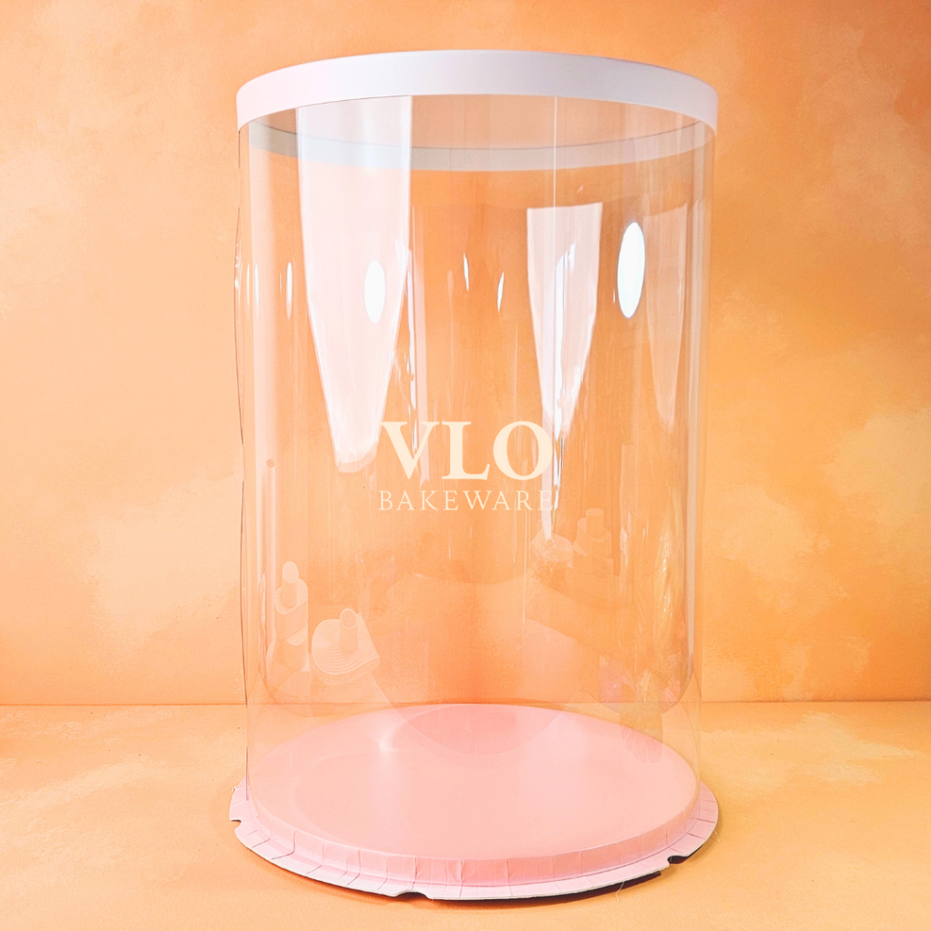 

[DEFECT] Kotak kue mika tabung bulat pink 30 x 40 CM | kotak kue hampers lebaran imlek cny natal