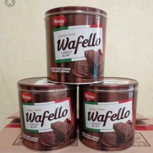 

ROMA WAFELLO CHOCOLATE KALENG 234GRAM PER 3PCS / 3 KALENG