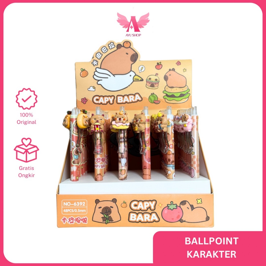 

Pulpen Karakter Capybara Skull Pdnoa / Pensil Susun Superhero