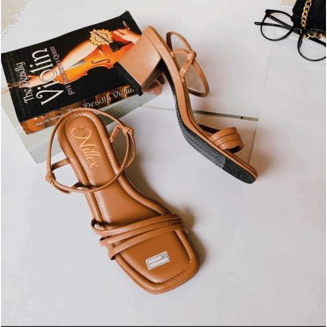 Heel wanita/hak tahu 5 cm/sandal kondangan/ sandal pesta wanita