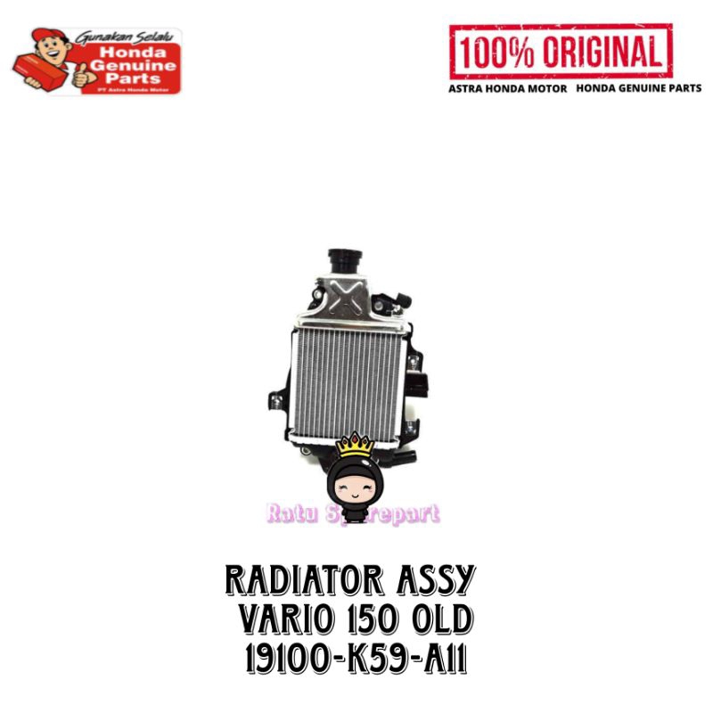 Radiator Assy Vario 150 Old Original - 19100K59A11 - RADIATOR VARIO 150 OLD - Radiator Vario 150 Old