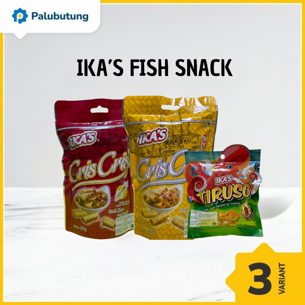 

PALUBUTUNG - Ika's Cris Crisp Snack Ikan Fish Roll Rasa Original 55gr Malaysia - Snack Ikan Fish Roll