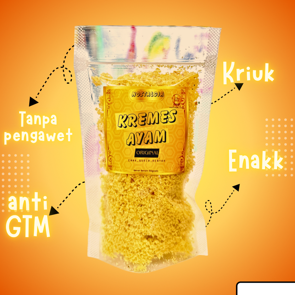 

KREMES | KREMES AYAM 50GR | KREMES AYAM 50GR | KREMES 50GR | KREMES 50GR | KREMES 50GR | KREMES ENAK KRIUK | KREMES NAGIH | KREMES NOSTALGIA