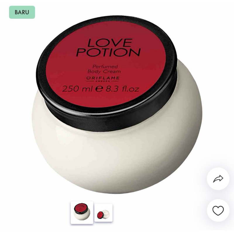 Perfumed Body Cream love potion oriflame
