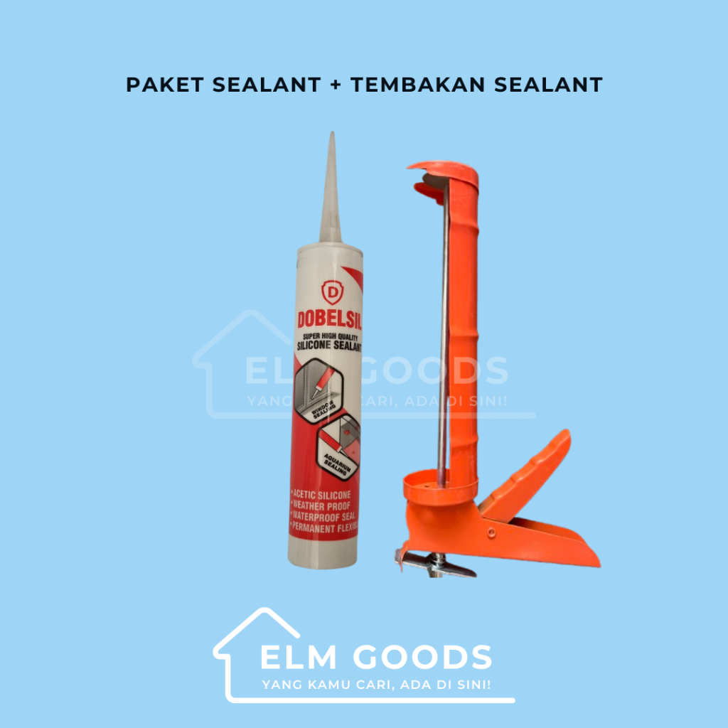 Lem Kaca / Sealant Clear / Hitam / Putih / Coklat