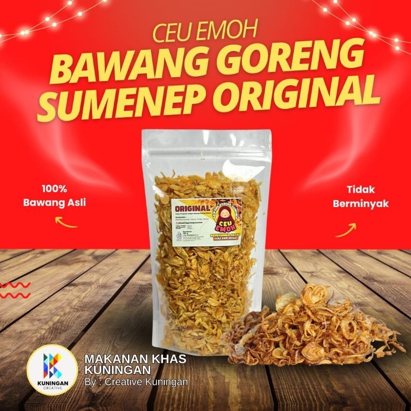 

Bawang goreng sumenep asli 100gr tanpa campuran ceu emoh asli kuningan