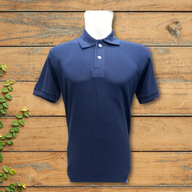 Mf Original Promo Kaos Kerah Polo Tsihrt Pria Premium Lacoste Cvc warna Biru Navy