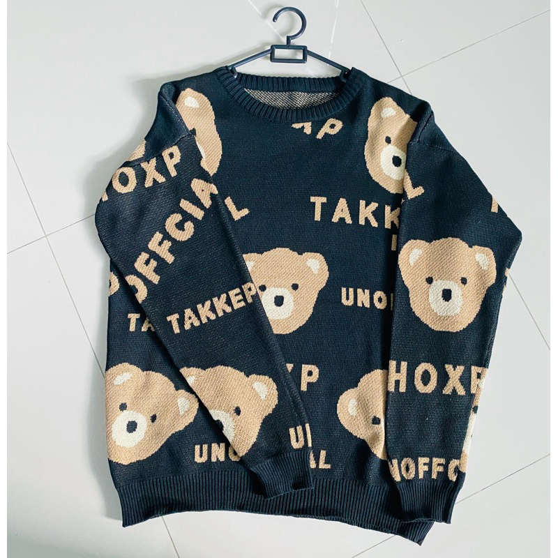 SWEATER TAKKEP BEAR/ BLOUSE RAJUT KNITE BEAR