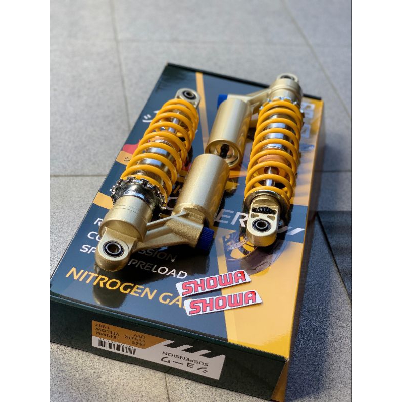 SHOCK BELAKANG MERK SHOWA DOUBLE CLICK, KLIK FUNGSI UKURAN 32,5 TERMURAH