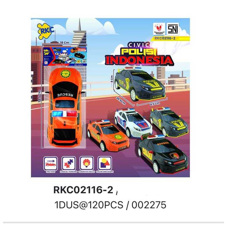 Mainan Mobil Sedan RKC 02116-2// Mainan Mobil Sedan Polisi