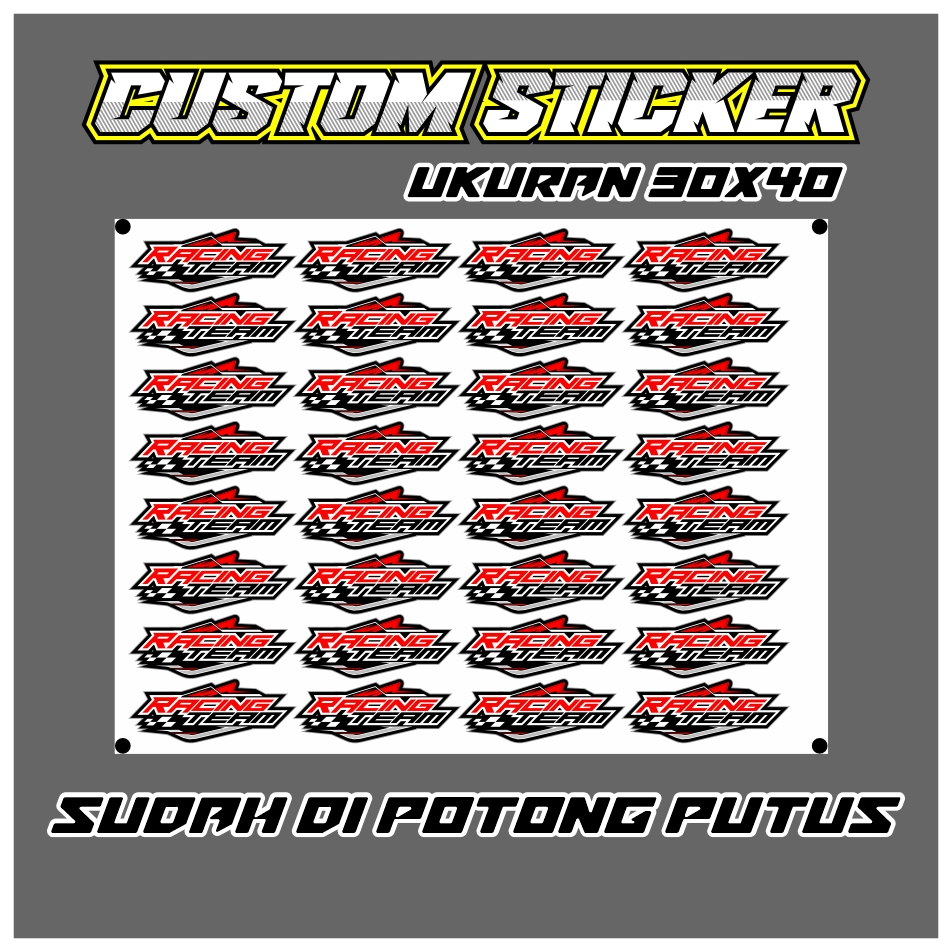 

COD Sticker custom ukuran 30x40 ukuran a3 bisa riquest atau custom