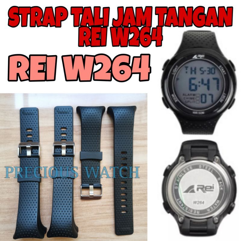 Strap tali jam tangan guntur untuk Jam Tangan Rei W264 REIw264 Rei-W264 REI w 264 ReiW264