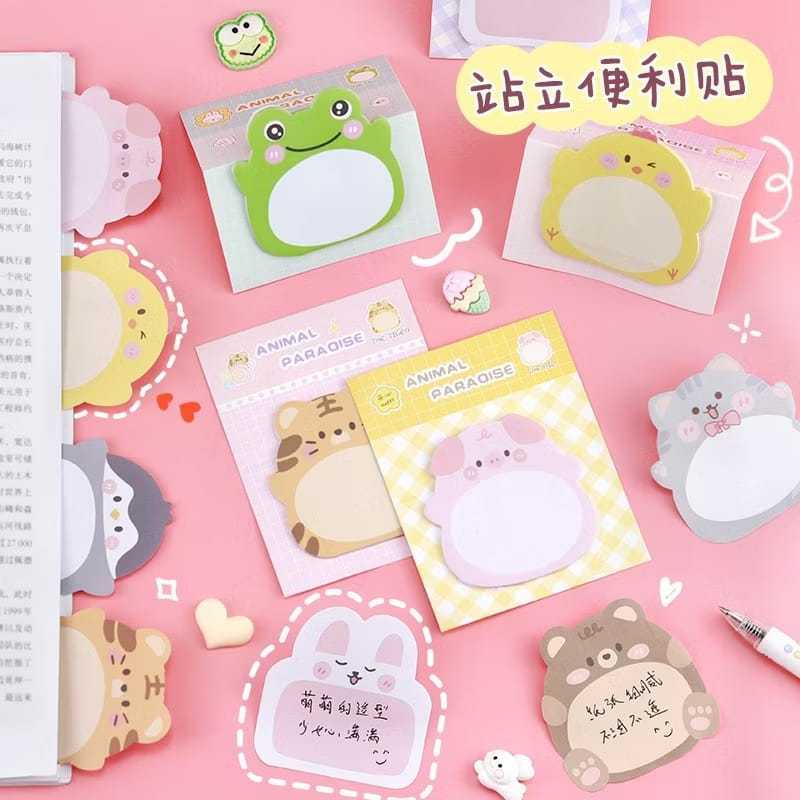 

Sticky Notes Motif Hewan Tempelan Kertas Catatan Memo Note Karakter Binatang Animal Lucu