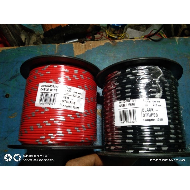 Kabel Bintik AVS 0.85MM x 1M Kabel Otomotif Body Mobil Motor Serabut Tembaga