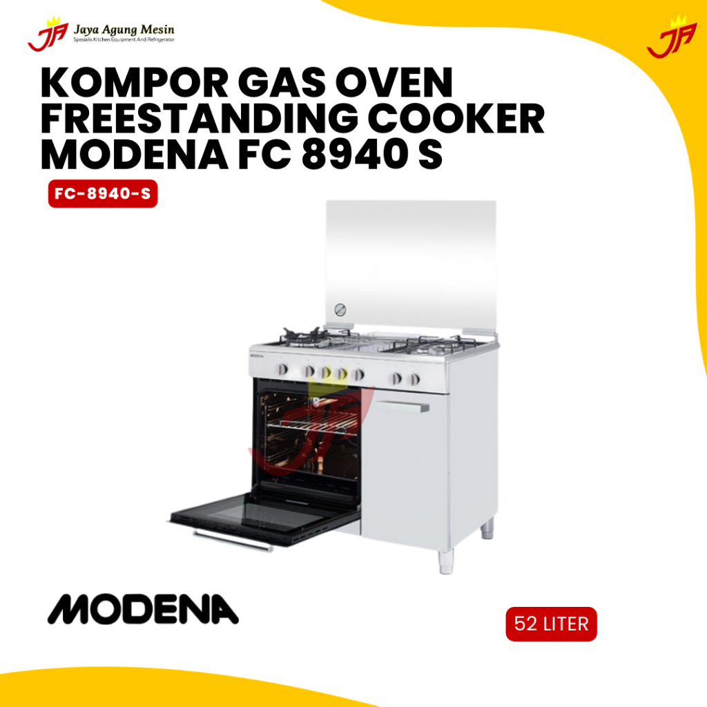 MODENA Kompor Gas Oven Freestanding Cooker FC 8940 S