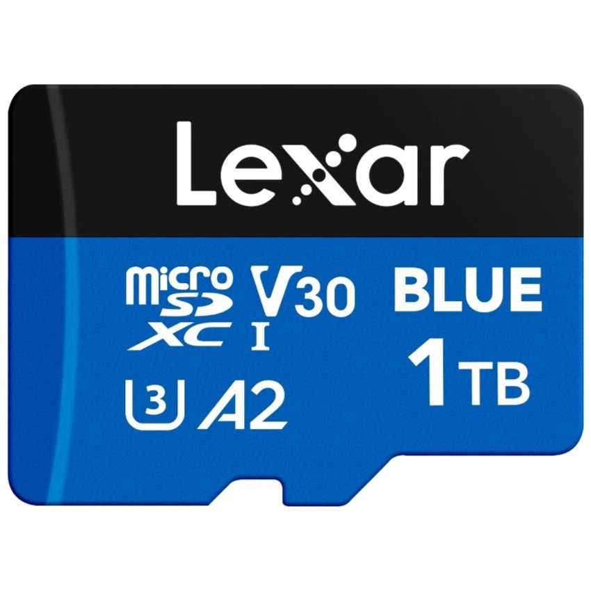LEXAR BLUE UHS-I U3 V30 A2 1TB MICROSDHC MICROSDXC MEMORY MICROSD CARD LMSBLUE001T-BNANG