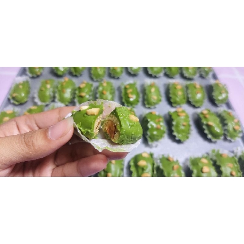 

COOKIESIN - ALMOND LONDON MATCHA PREMIUM KUE LEBARAN | KUKER MATCHA KACANG ALMOND HAMPERS LEBARAN 350gr