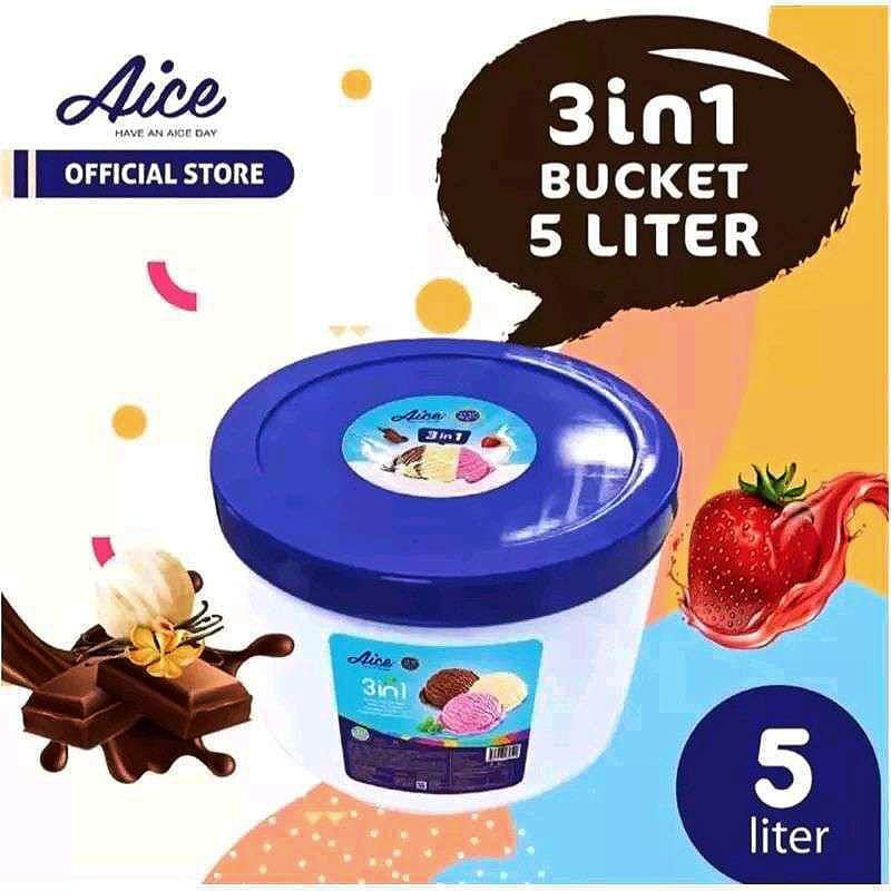 

Aice ukuran 5 liter 3 rasa dalam 1 kemasan pengiriman instan