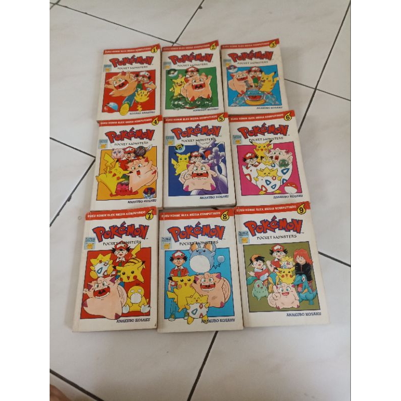 komik Pokemon bundling vol 1-9