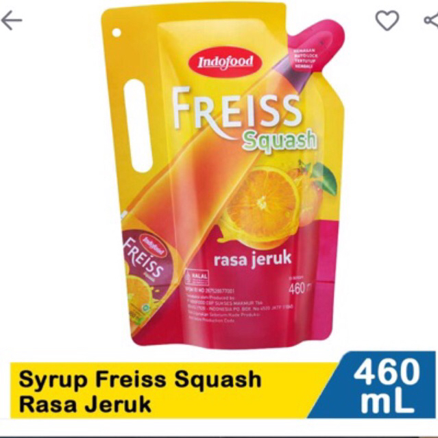 

Sirup Indofood Freiss Squash Rasa Jeruk 460ml