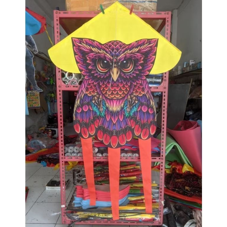 layangan celepuk ,barongan kain printing