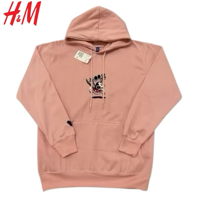 Hoodie Hm Micky run pink | Hoodie hm cewe termurah