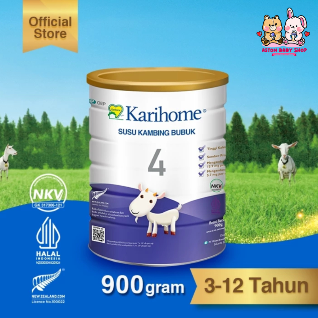 

Karihome 4 Susu Kambing Bubuk untuk Anak usia 3 – 12 tahun Goat Milk