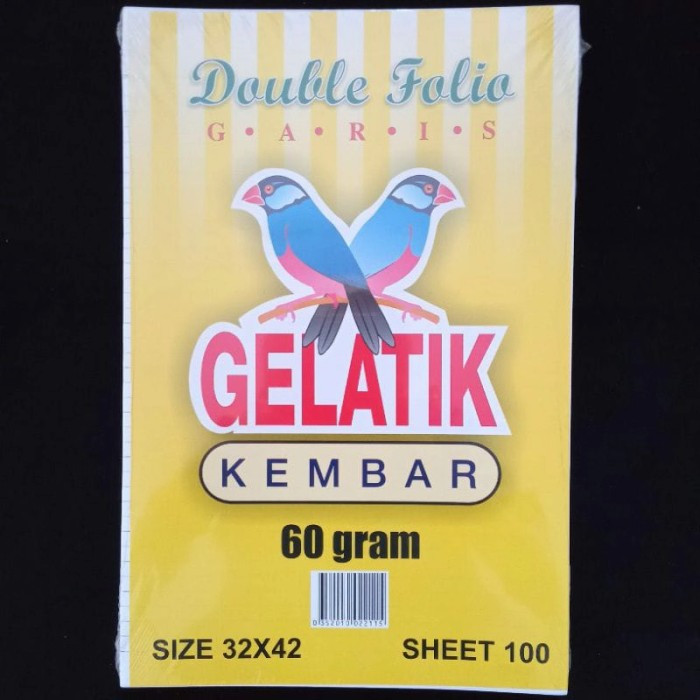 

Kertas Double Folio 60 Gr Garis isi 100 lembar