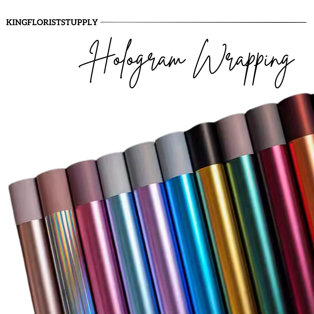

Kertas Pembungkus Hologram Warna Glossy Dan Matte Wrapping Paper Bi Color Two Tone Kertas Buket/Kado