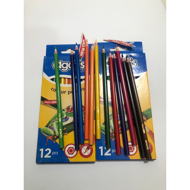 

1 Set Pensil Warna Agatis Neopex 12 Warna